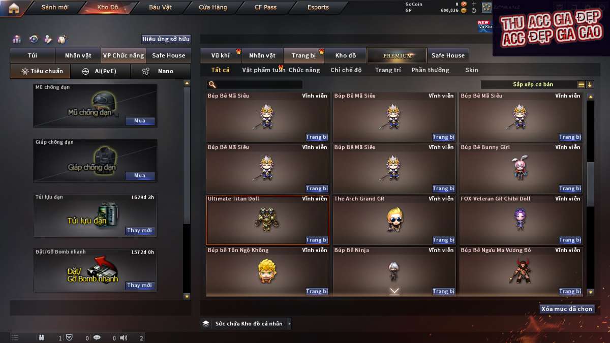 shop acc cf uy tin gia re